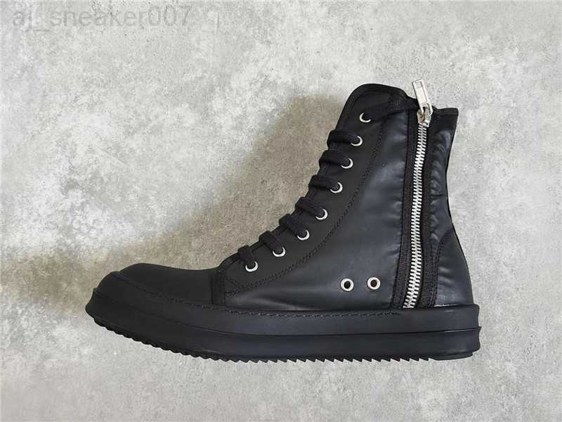 

Boots rick Designer boot Ankle Men owens shoe Unisex Shoes Fashion Sneakers Street Dancing Rock Canvas Lace Up High Top Women booties MQF4
