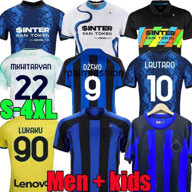 

S-4XL LUKAKU home away soccer jerseys 20 21  23 24 Inter BARELLA VIDAL 115TH LAUTARO ERIKSEN ALEXIS DZEKO CORREA UNIFORMS football shirt 2023 2024 Milan men  kit, No advertising 7