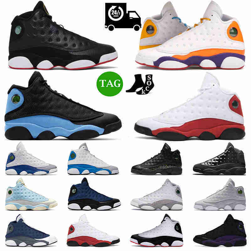 

Mens 13 13s Basketball Shoes University Blue Black Cat Hyper Royal Court Purple Wolf Grey Obsidian Del Sol Chicago DMP Designer Sports Sneakers, #19