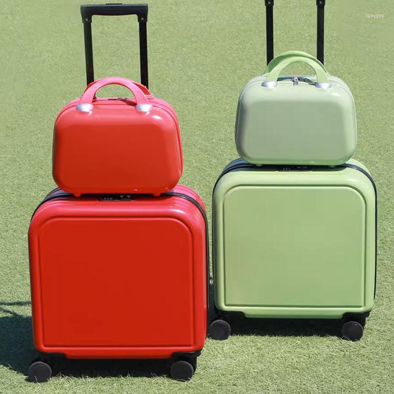

Suitcases Luggage Woman 18 "Small Lightweight Trolley Box 20"Travel Bags With Wheels Boarding Mother Bag Short Distance Student