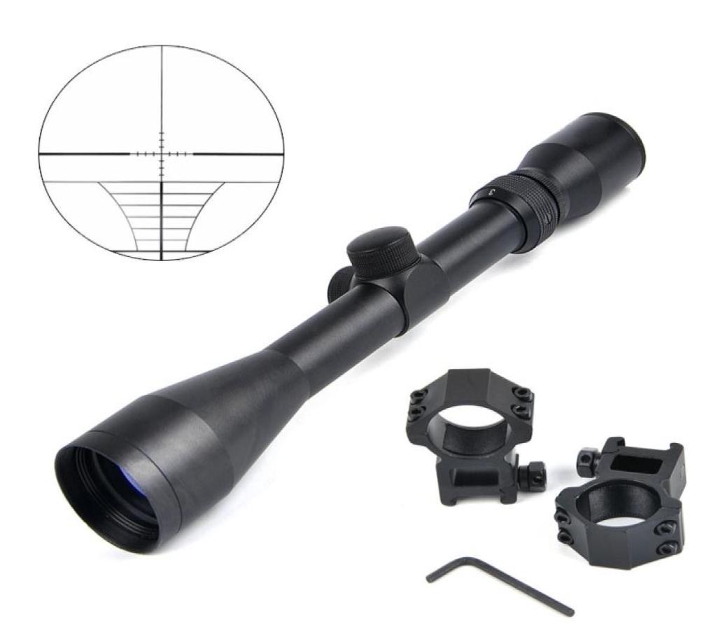 

39X40 Tactical Riflescope Optic Sniper Deer Rifle Scope Hunting Scopes Airgun Rifle Outdoor Reticle Sight Scope9298904, Black