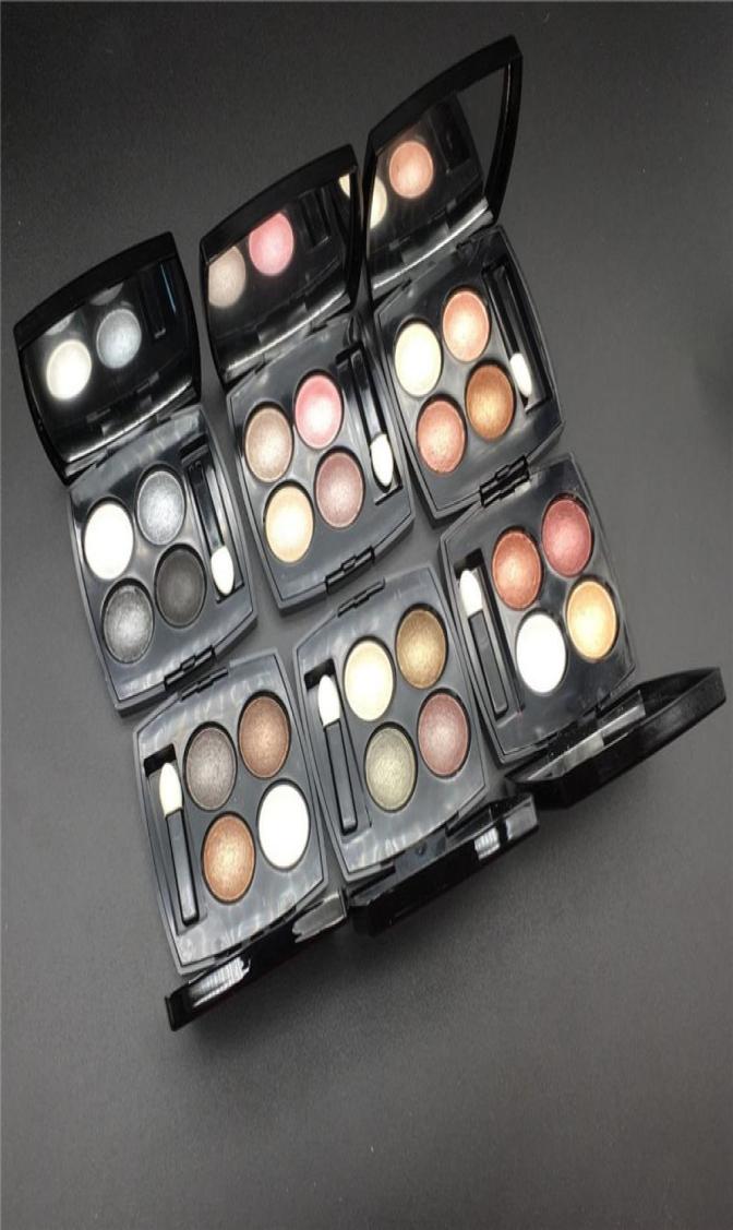 

Professional Brand Makeup Eye shadow 4 Colors Matte Eyeshadow shadows palette with brush8161907, Deep blue