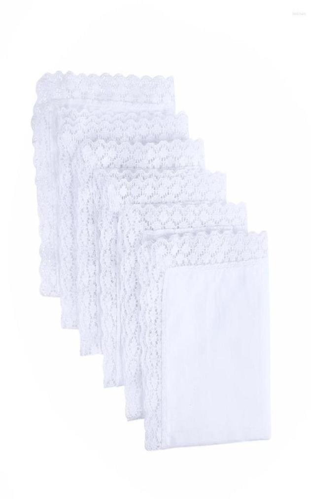 

Bow Ties Cotton Handkerchief Lace White Square Useful Accessories 1 Set3068632