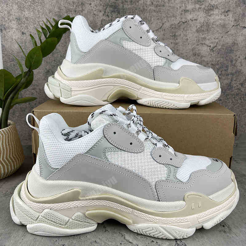 

Paris 2022 Crystal Bottom Triple S Casual Shoes Dad Platform Sneakers For Men Women Vintage Old Grandpa Trainer EUR35-45 CW5Q, 10