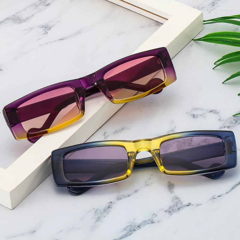 

Sunglasses Women's Trend Vintage Glasses Rectangle Big Frame Square Fashion Women Sun Ladies Eyewear