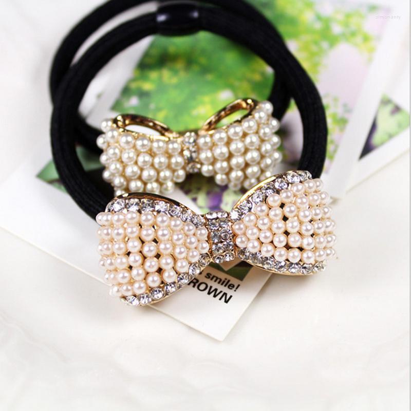 

Hair Clips & Barrettes Fashion Design Cubic Zirconia Multiple Rows Pearl Headband Headdress Jewelry For Women