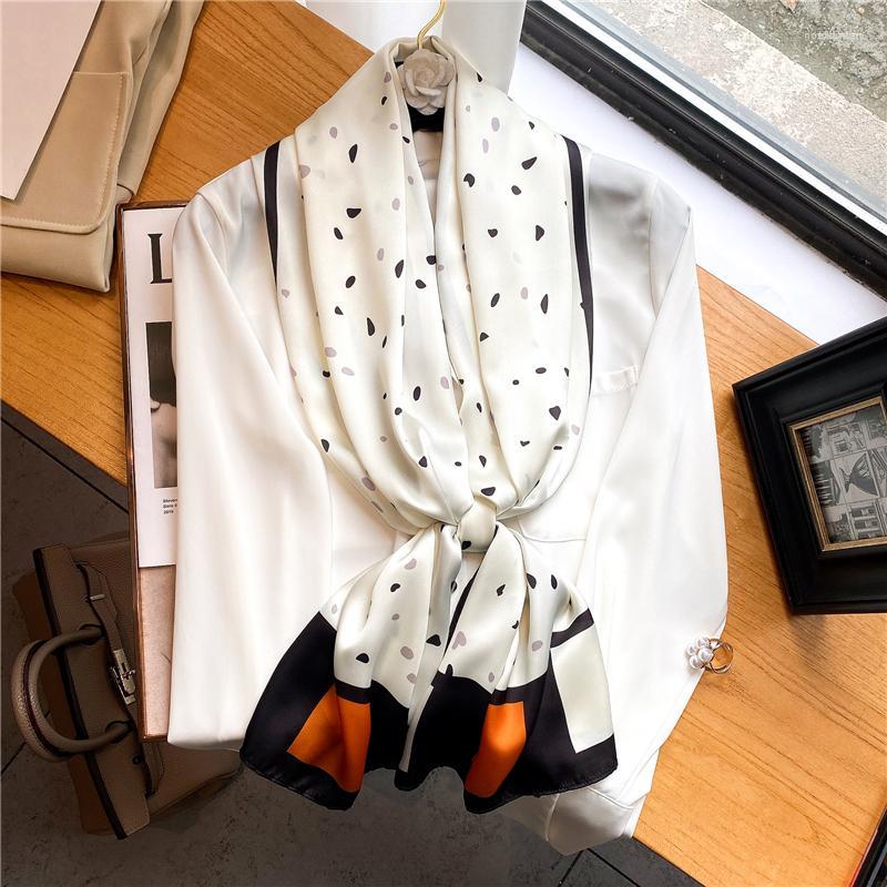 

Scarves Print Silk Skinny Scarf For Women Turban Muslim Headscarfs Shawl Wraps Bandana Female Headband Belt Foulard Neckerchief