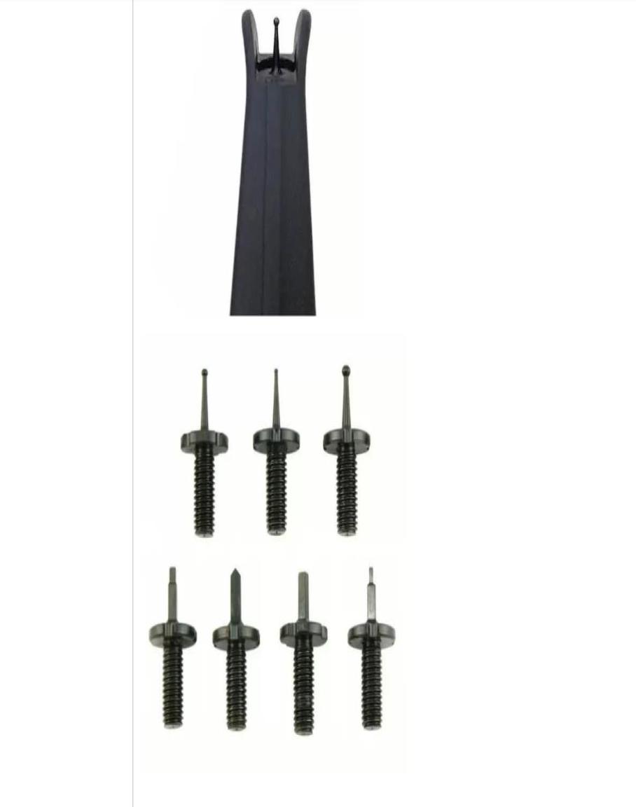 

7PK Front Sight Post Body Assortment Replacement Kit Steelcx3497661, Green