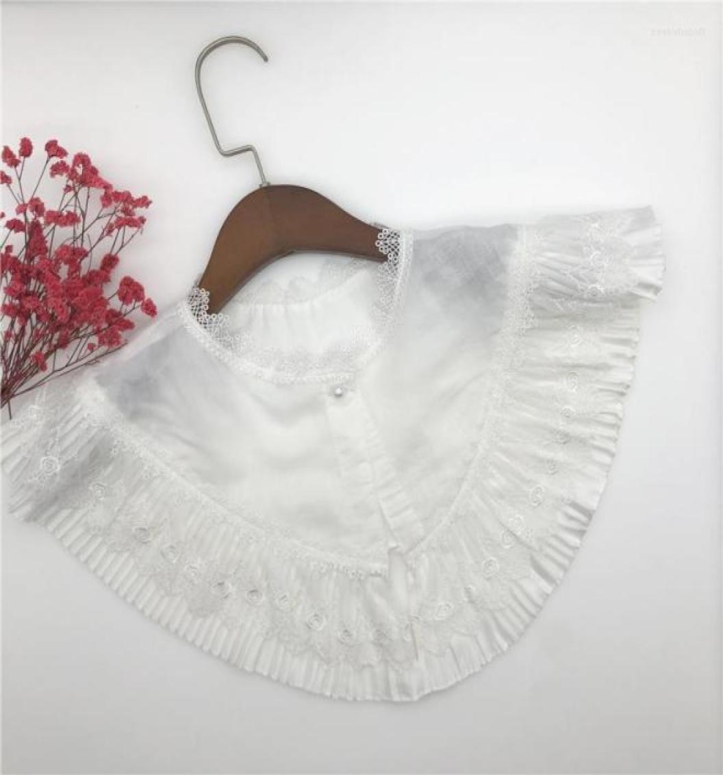 

Bow Ties Women Lapel Detachable Collar Shirt Fake Collars Solid Color Sweater Ladies False Shawl Necklace Clothes Accessories9166661