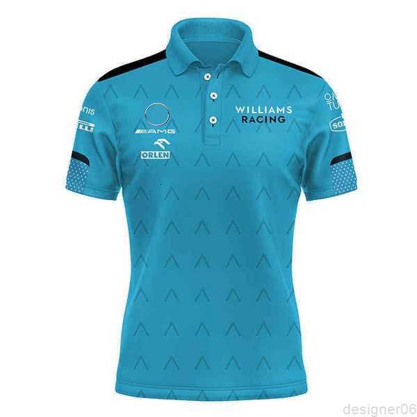 

Summer New Shirt F1 Racing Suit Williams Benz Team T-shirt Polo Shirt Men's Lapel Racing Overalls Shirt Women Polos Tops 5xl2 4QA3V, Srlp71