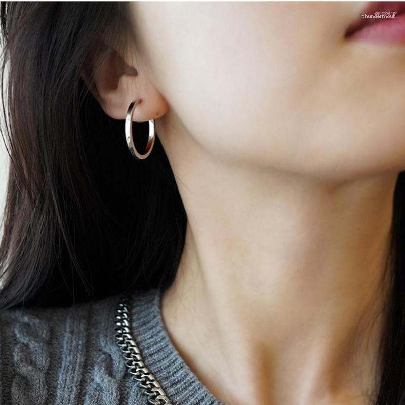 

Hoop Earrings Small Circle Round Huggies For Women Men Punk Gold Silver Color Ear Ring Bone Buckle Earring Fashion Jewelry Gift