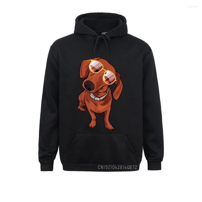

Men' Hoodies Dachshund Top Funny Gift For Cute Dog Lovers Chic Leisure Sweatshirts Long Sleeve Boys Sportswears, Black