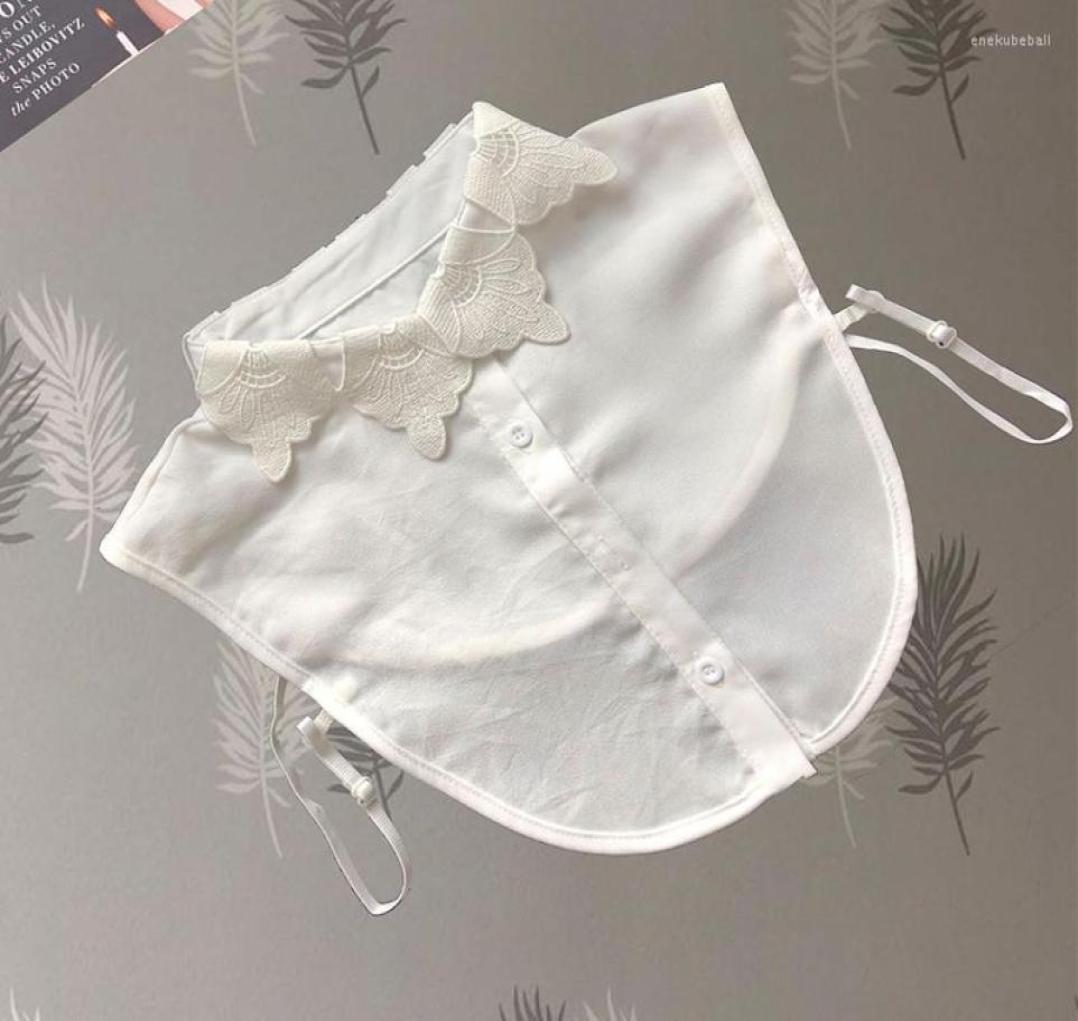 

Bow Ties Linbaiway Women Detachable False Collar Ladies Shirt Fake Dress Sweater Faux Col Vintage Lapel Decoration8898023
