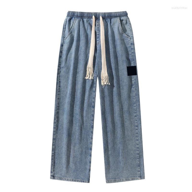 

Men's Pants Loose Denim Jeans Classic Compass Armband Embroidered Outdoor Military Men Retro Multi Pocket Casual Man