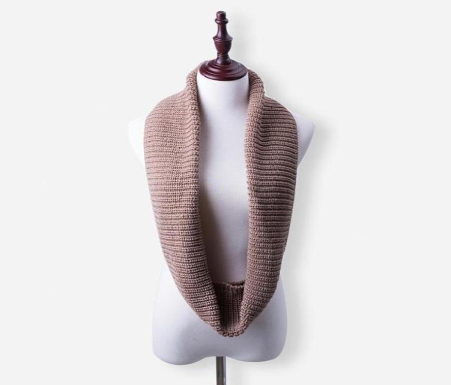 

Winter Scarf For Women Warm Knitted Comfortable Ring Scarves Bandanas6129152