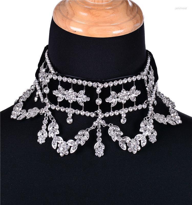 

Choker Chokers Rhinestone Statement Crystal Gem Luxury Velour Collar Chocker Chunky Y Necklace Women Jewelry AccessoriesChokers Gord22