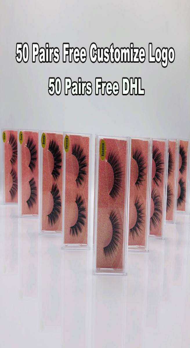 

Mink Eyelashes Invisible Band Lashes Natural 3D Mink False Eyelash Full Strip Transparent band lashes cilios posticos2925927