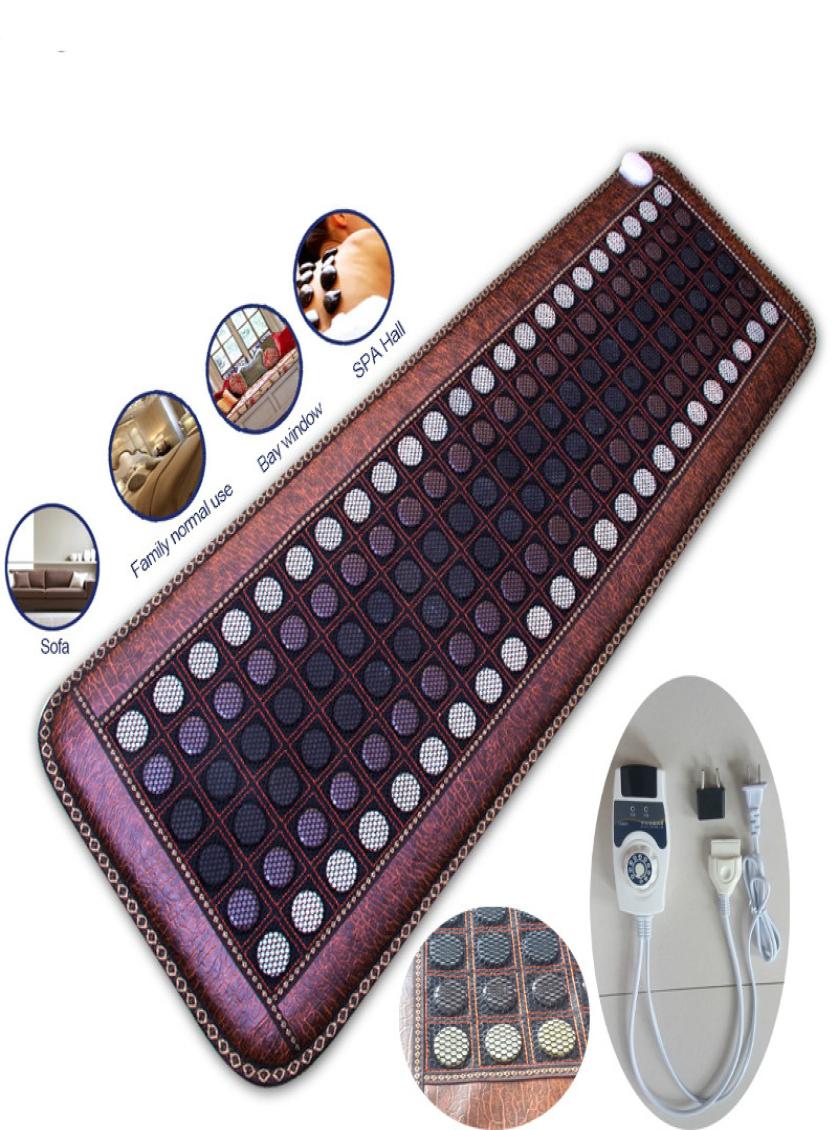 

Far Infrared Natural Pon Jade Tourmaline Heating Pad Pro Stone Therapy Mat with Smart Controller Adjustable Temperature7248331