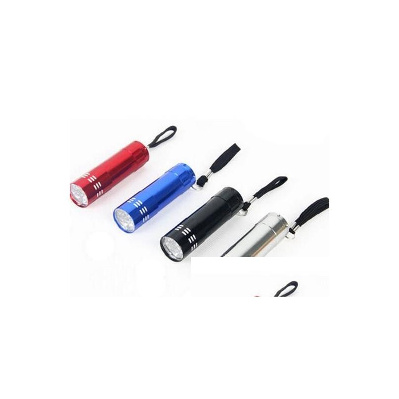 

Nail Dryers Mini 9 Led Uv Gel Curing Lamp Without Battery Portability Dryer Flashlight Currency Detector Aluminum Alloy Kd Drop Deli Dhdp1, Multi colors