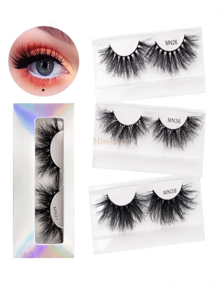 

2527mm 3D Mink Eyelashes Fuzzy Curl False Eyelashes 5D Mink Lashes Soft Extension Makeup Fake Eye Lashes 8D Fuzzy Dramatic Lash9840037