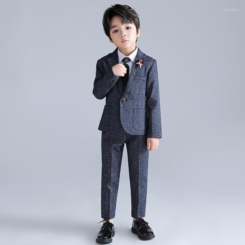 

Clothing Sets Arrival Blazer Suits For Big Boys Korean Children Stage Costume Clothes Autumn Kids Boy Coat And Pant Two Piece Tracksuits, Red set