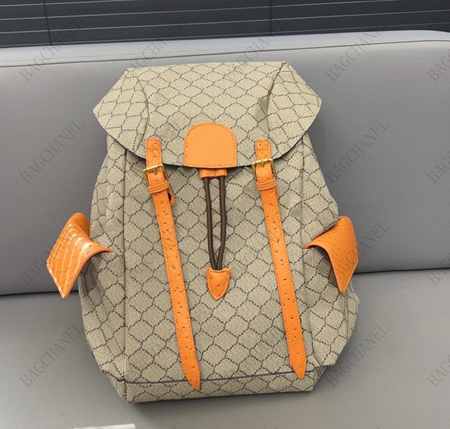 

Luxury Mens Backpack Designer Backpack Fashion Double Letter Vintage Classic 7A Top Class Womens Book Bag Student