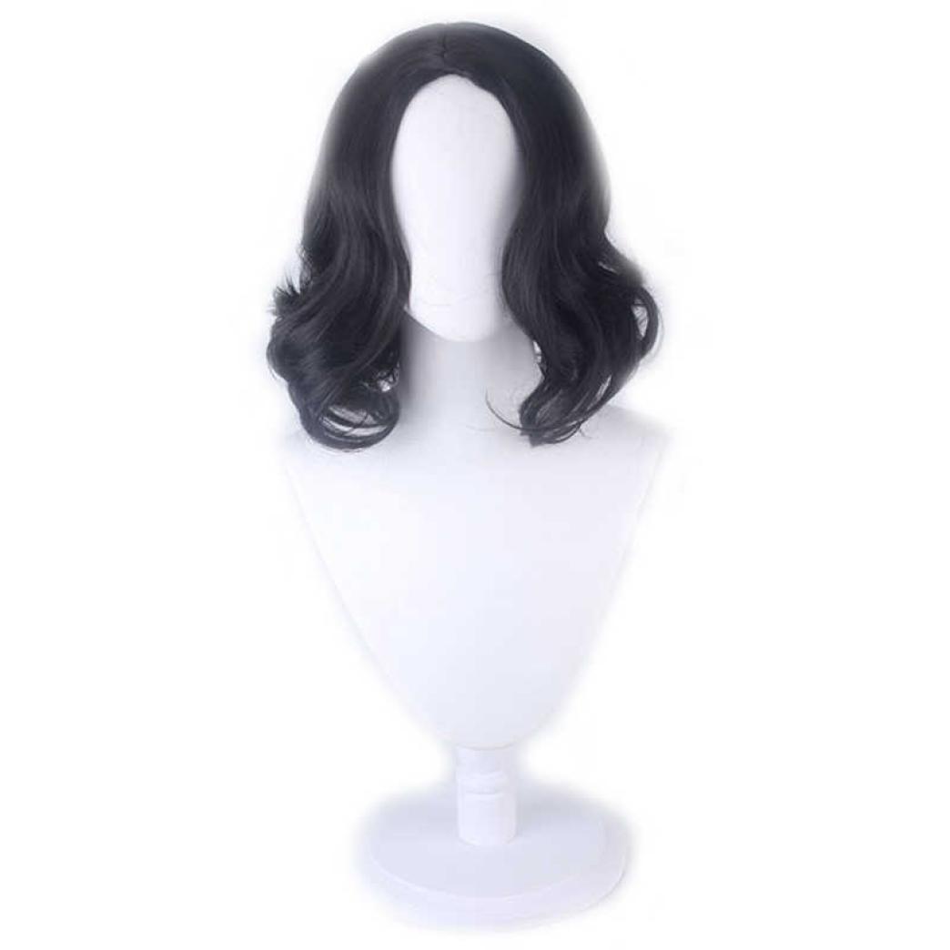 

Severus Snape Black Short Curly Style Cosplay Wig Professor Snape Wig Halloween Party Role Play Costumes Wigs Wig Cap7830041, Red