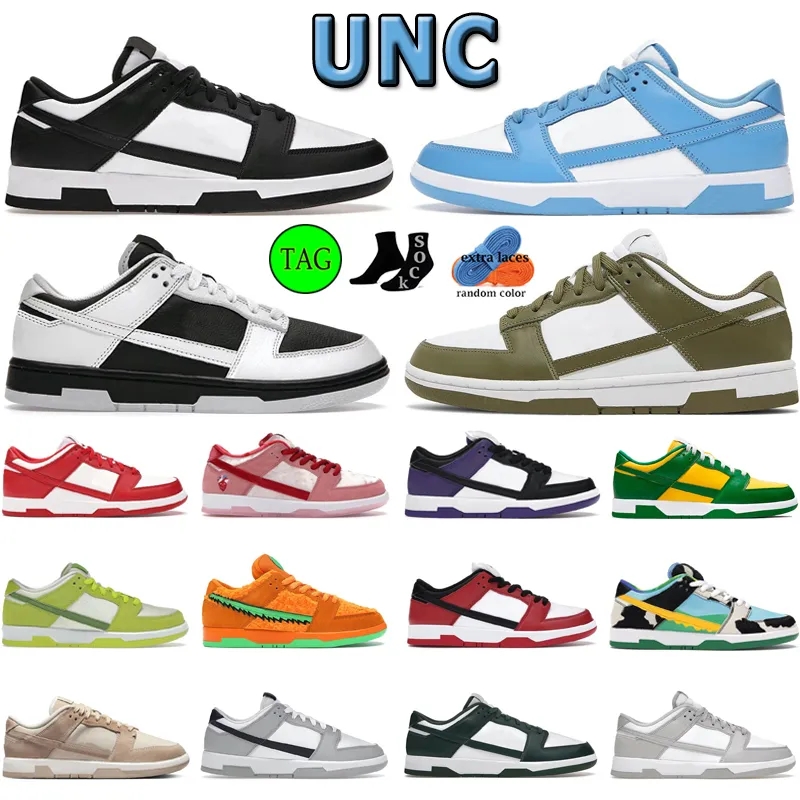 

SB Dnks Basketball Shoes Panda Grey Fog Varsity Green UNC Coast Medium Olive Purple Orange Sneakers Men Women Sports Trainers EUR 36-47 With Original Box