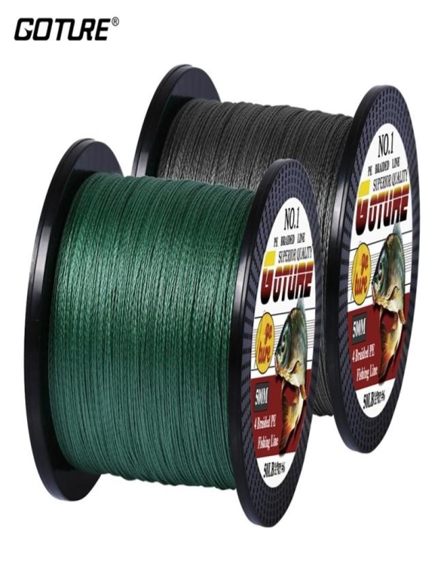 

Goture 500M PE Braided Fishing Line 4 Strands Super Strong Multifilament Fishing Lines 1280LB 2012286277198