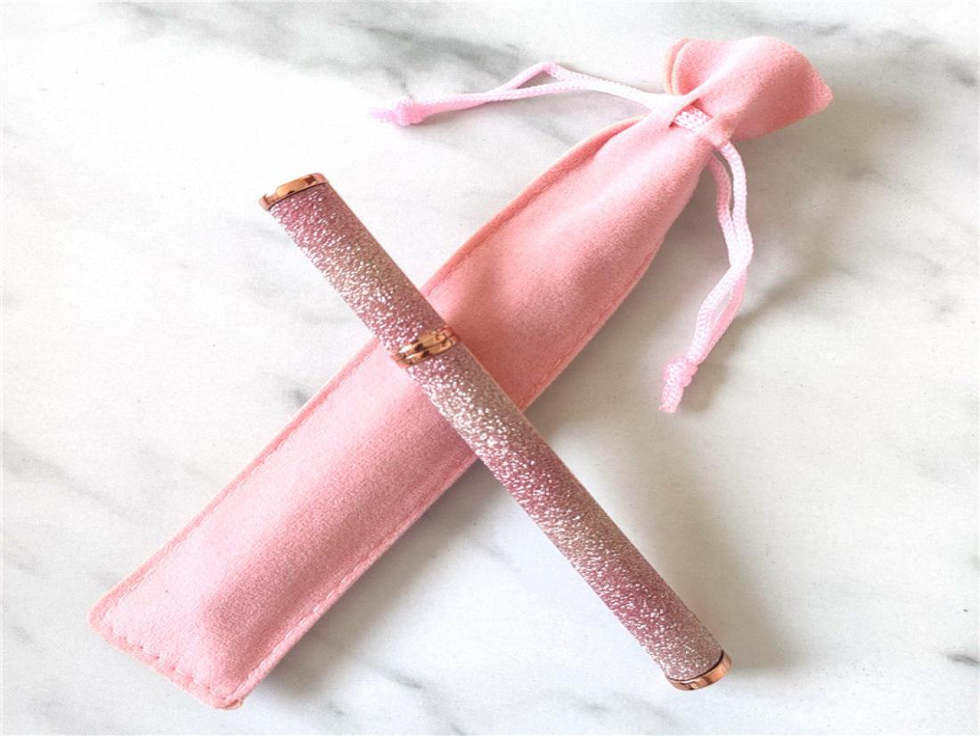 

Whole Velvet Drawstring Pens Pouch Bag For Selfadhesive Waterproof Eyeliner Pen Empty Cloth Bags Single Pencil Case3533410