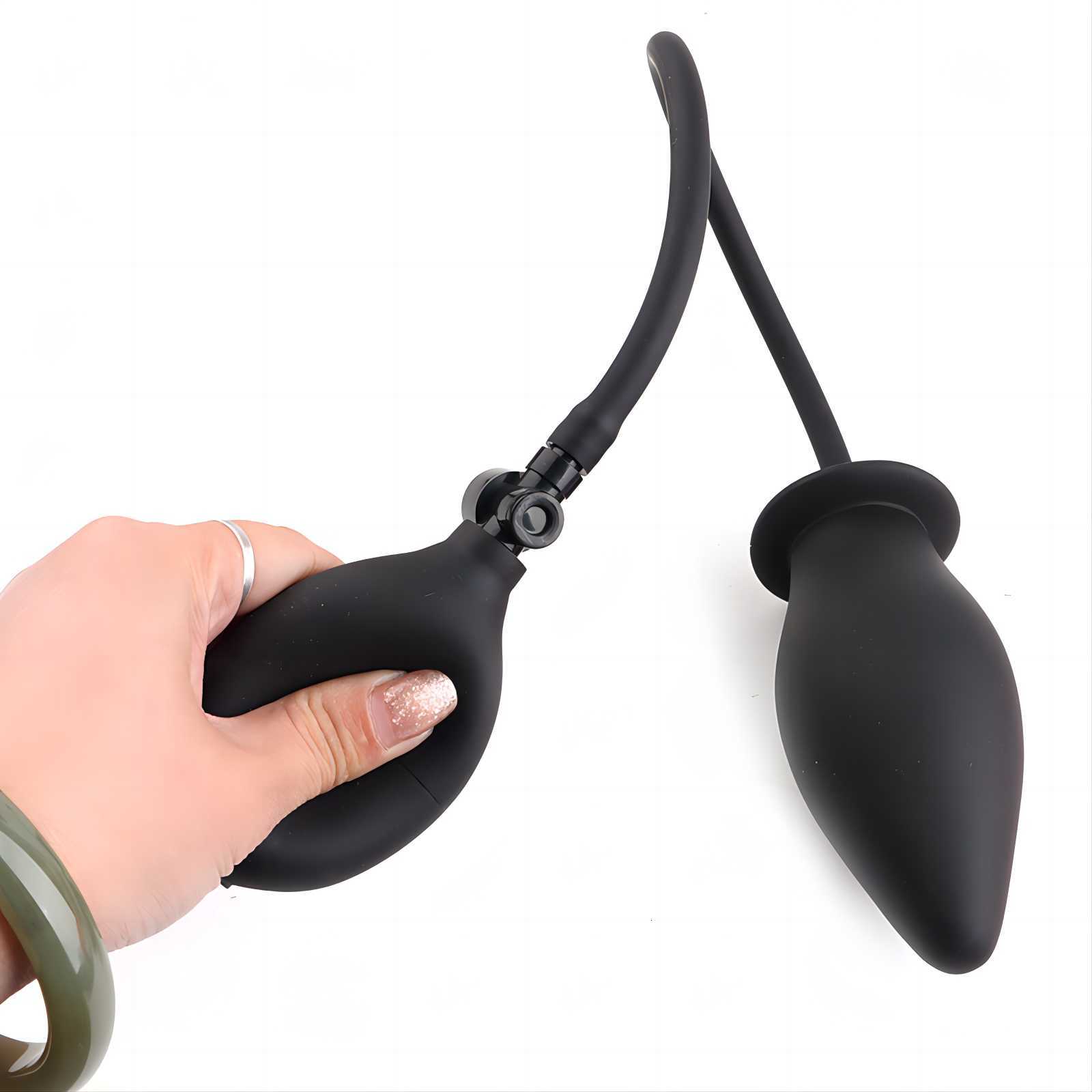 

Sex toy massager Inflatable Anal Plug Expandable Dildo Pump Butt Dilator Bdsm Toy Gay Prostate Massage For Anus Enlargement By