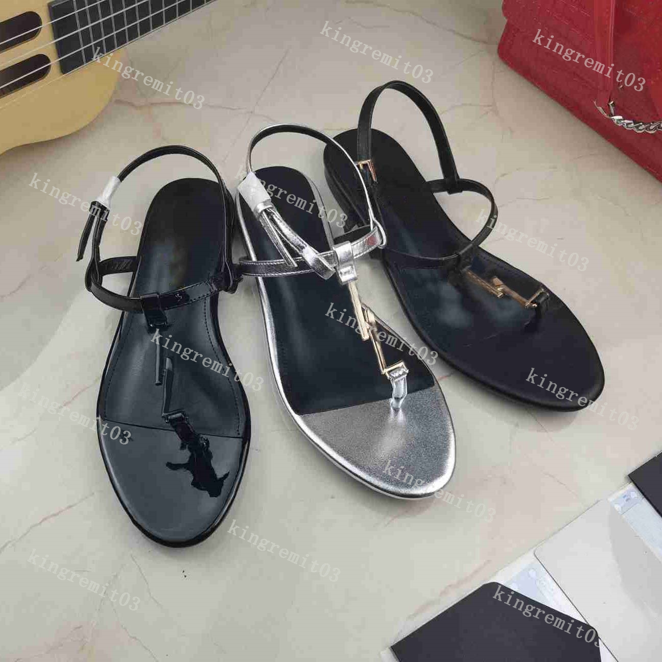 

Designer Flip Flops Sandals Women Leather Flat Mules Weaving Cassandra Beach Slippers Open Toe Flat Heel Sandals Elegant Sexy Outdoor Metallic Slides