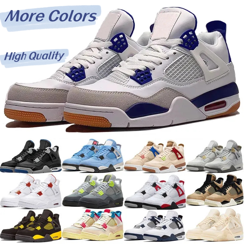 

Jumpman Canvas Shimmer 4s basketball shoes men White Cement fire red Racer Blue Dark mocha 4 Military Black seafoam Pine Green Black Cat trainers sports sneakers, 14