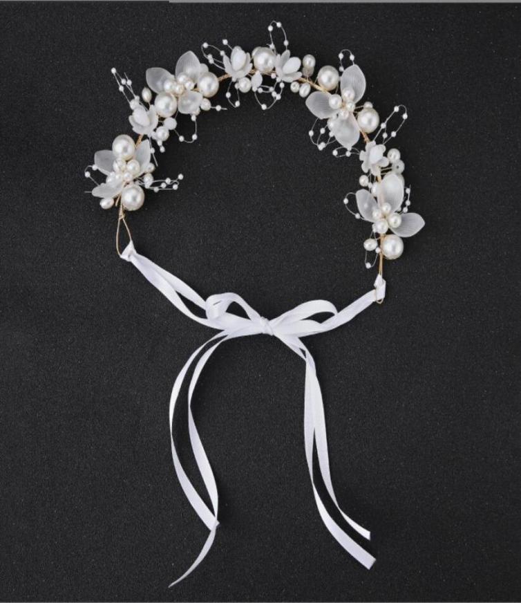 

Girls039 Head Pieces Charming Cute Kids Children Veils To Match Flower Girl Dresses White Pink Princess Garland Headband For Dr2478723