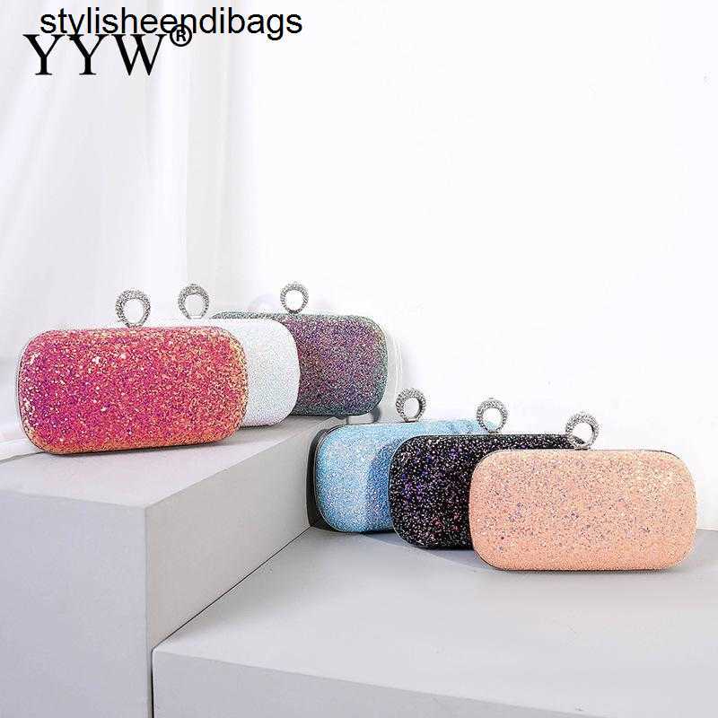 

Totes 6 Color Glitter Sequined Ring Clutch Evening Bag Women Mini Handbags Shoulder Bags Designer Luxury Clutches And Purse 2020 Sac stylisheendibags, Multi-colored