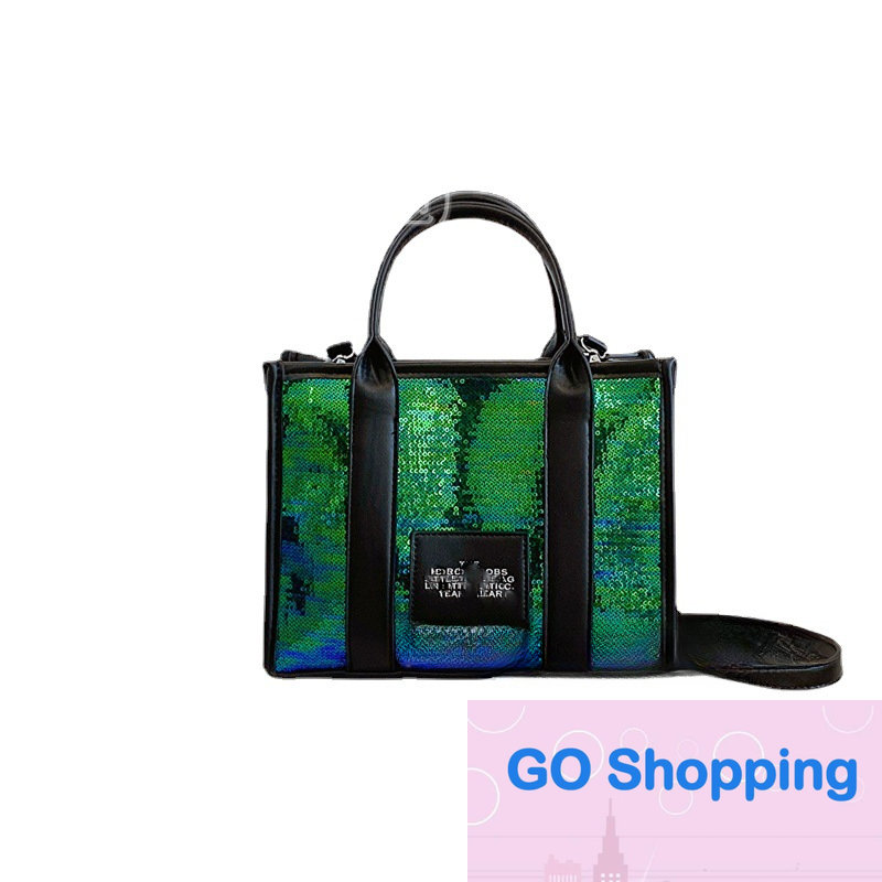 

New tote bag Summer Shoulder Crossbody Portable Small Square Bags Sequin Bag Letter shopping bags Korean Fashion, 00