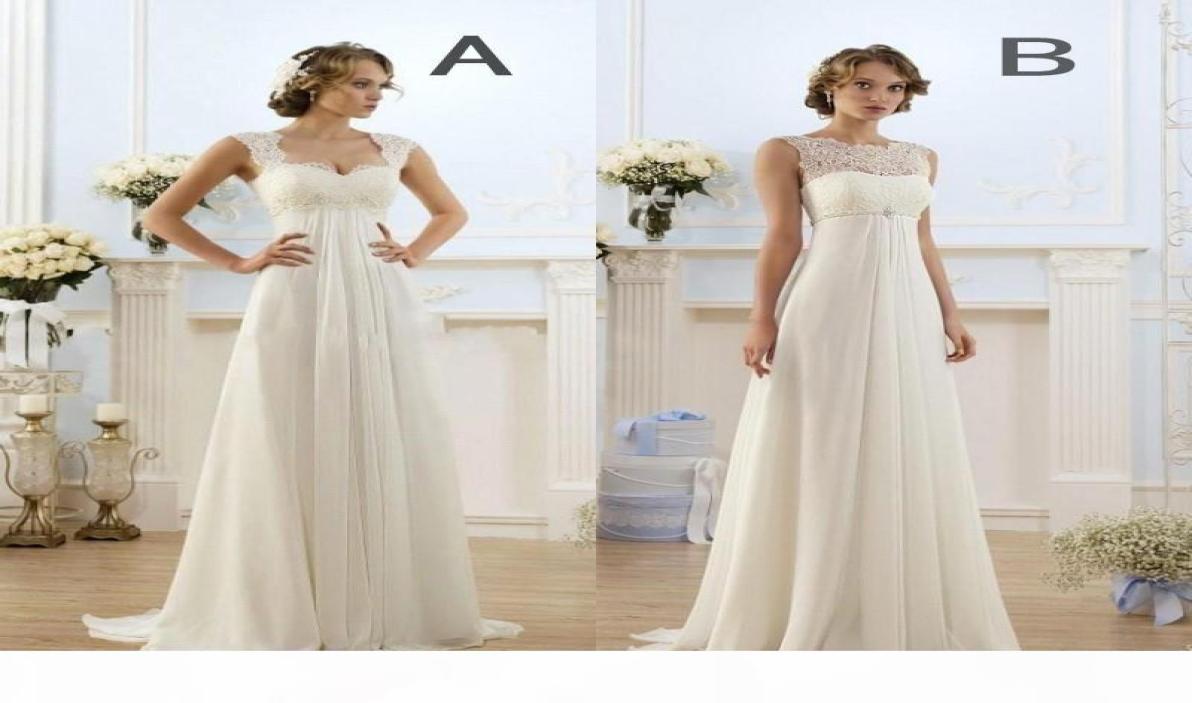 

New Empire Country Bohemian Wedding Dresses Cheap Sleeveless Keyhole Lace Up Backless Summer Beach Bridal Gowns6671283, Silver