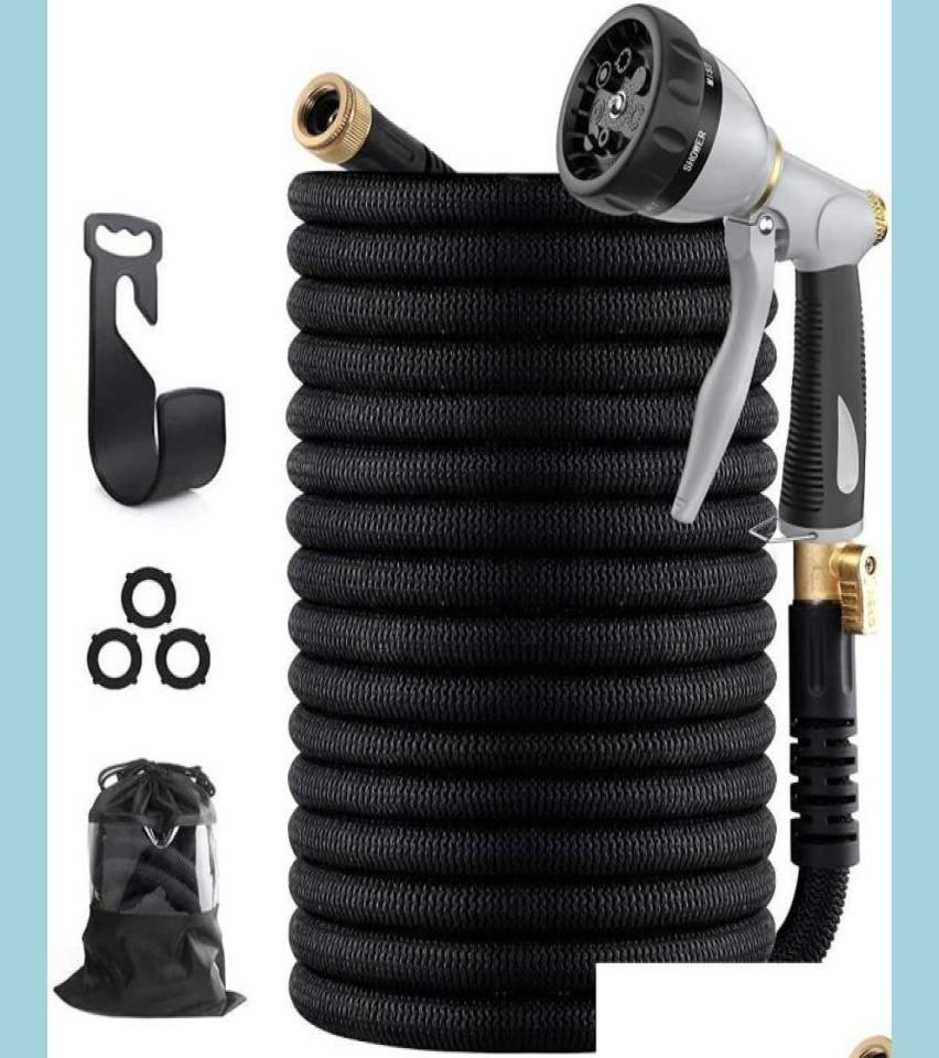 

Watering Equipments Watering Equipments Expandable Garden Hose Pipes Flexible Lightweight Pipe Expanding Hosepipe With 8 Function 7844200, White