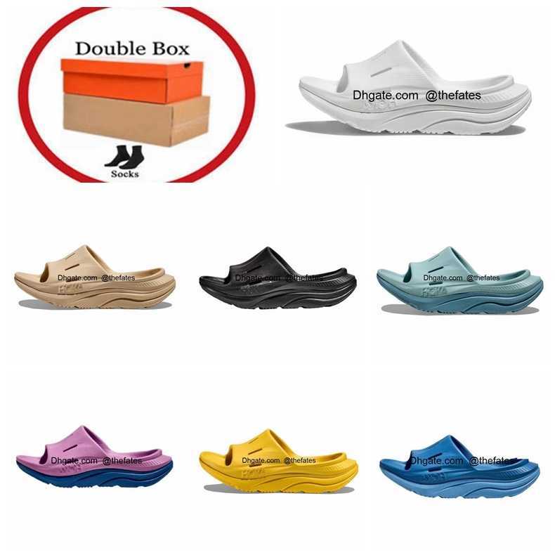 

ORDA SLIDE Slippers RECOVERY HOKE ONEONE 3 Designer Sandals Rubber Shoes Thick Bottoms Sandal Loafers for Mens Women Flip Flops Slipper Slides Outdoor Indoor, Color#9