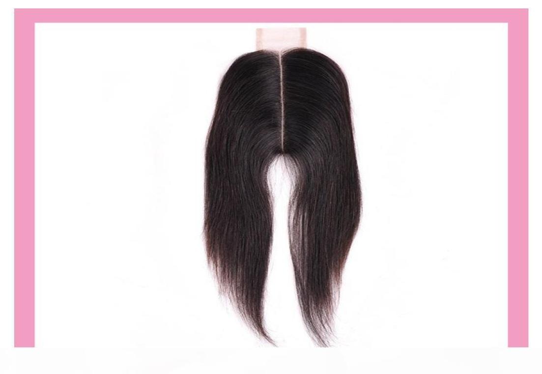 

Brazilian Virgin Hair Lace Closure 2X6 Straight Human Hair 26 Closure Middle Part 820inch Natural Color Straight Top Closure2797457