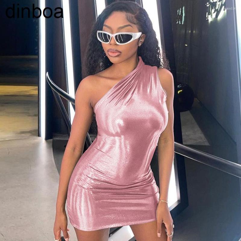 

Casual Dresses 21713 Summer 2023 Shiny Sexy Sleeveless Vestidos Party Dress Night Club Women, Pink