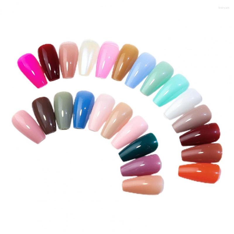 

False Nails 576Pcs/Box Delicate Sufficient Quantity Artificial Medium Length DIY Matte Press On