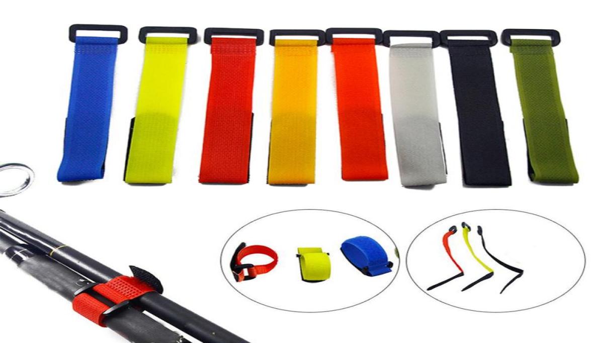 

10pcs Tied Strap Nylon Button Strap Antitie Fishing Rod Binding Outdoor Fishing Gear Accessories Random Color3593505