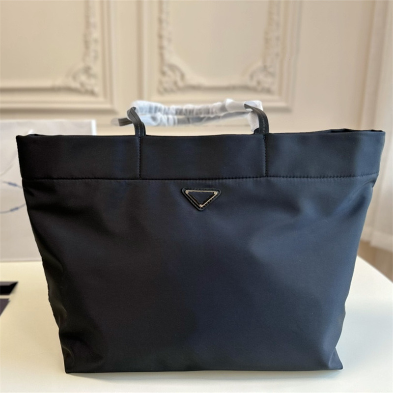 

Luxury Designer Tote Bag Re-Nylon Totes Large Shopping Bags Shoulder Bags Fashion Design Waterproofs Handbag Women and Men Bag, Black