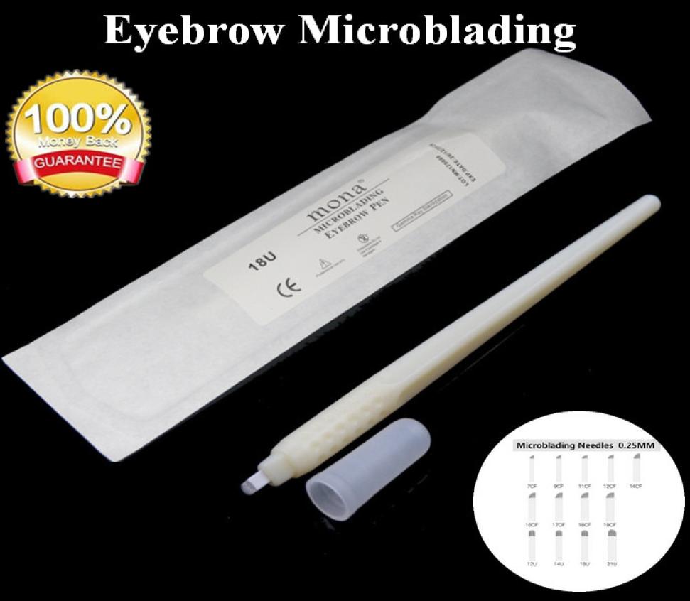 

Eyebrow Microblading Disposable Pens Eyebrow Tattoo Manual Pen Microblading Supplies Permanent Makeup Needles Blades Disposable St9870377