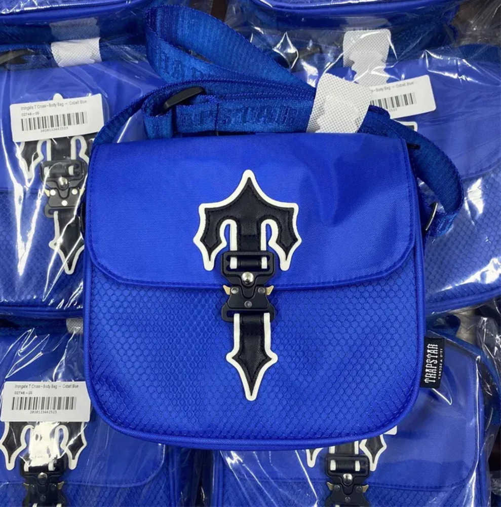 

Cross Body luxury Rock messenger Shoulder Bags IRONGATE COBRA T Crossbody Men's Bag Rapper Trapstar Postman Reflective Waterproof womens Fashion trend 25ess, Blue