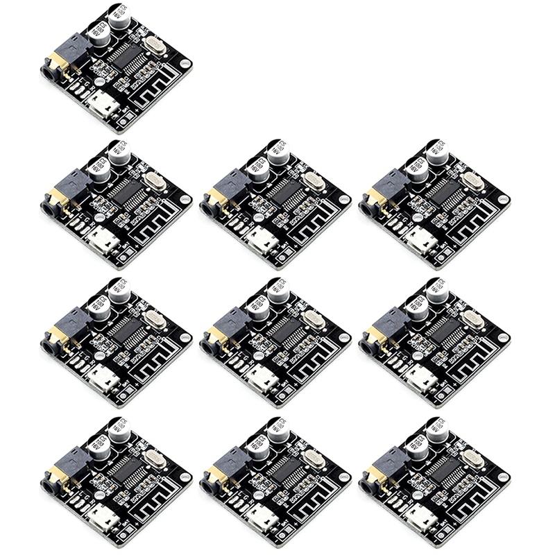 

Parkas Vhm314 Bluetooth Audio Receiver Board Bluetooth 5.0 Mp3 Lossless Decoder Board Wireless Stereo Music Module 10pcs, Black