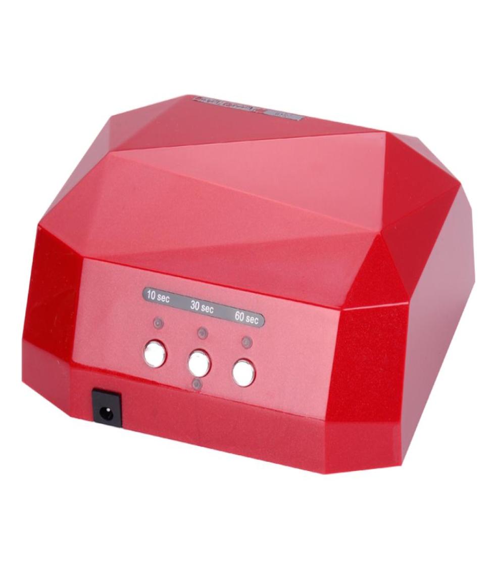 

Shing 36W Automatic sensor LED UV Nail Dryer Nail Lamp Diamond Shaped CCFL Curing for UV Gel Nails Polish Art Tools9738169, Yellow