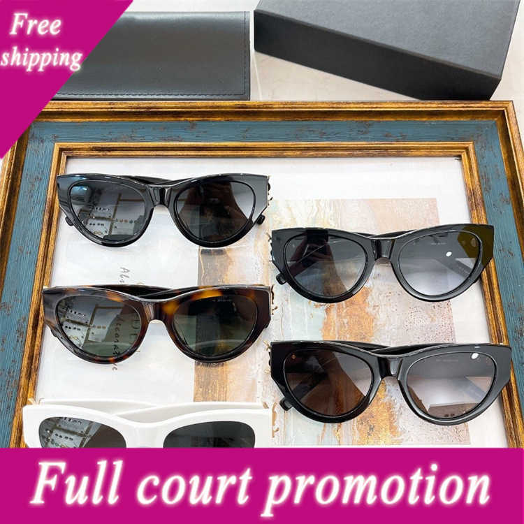 

Luxury Brand Sunglasses 2023 New Net Red Same Sunglass Ins Cat Eye Personalized Fashion Sunglass Female Slm94 fashion oversized glasses