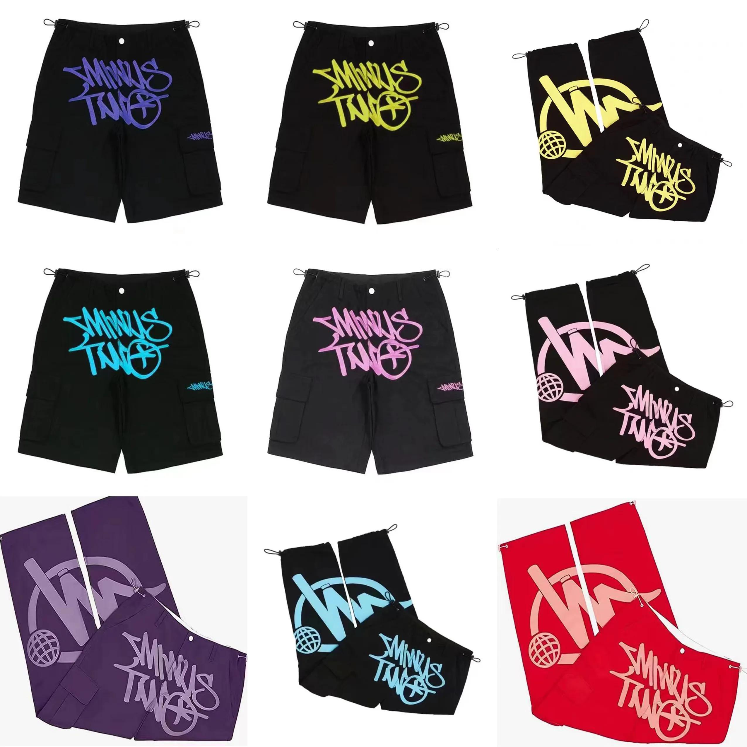 

Men's Pants Minus Two Cargo Harajuku MINUSTWO Casual Loose Punk Rock Straight Wide Leg Trouser Streetwear Y2K Pant Retro Street Trend Overal